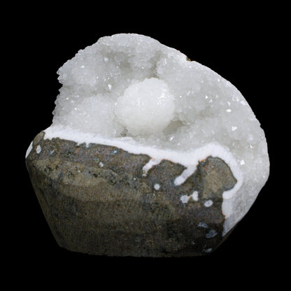 Rare Goosecreekite with MM Quartz - Self Standing Rare Indian Zeolite Crystal Specimen # B 7135 Goosecreekite Superb Minerals 