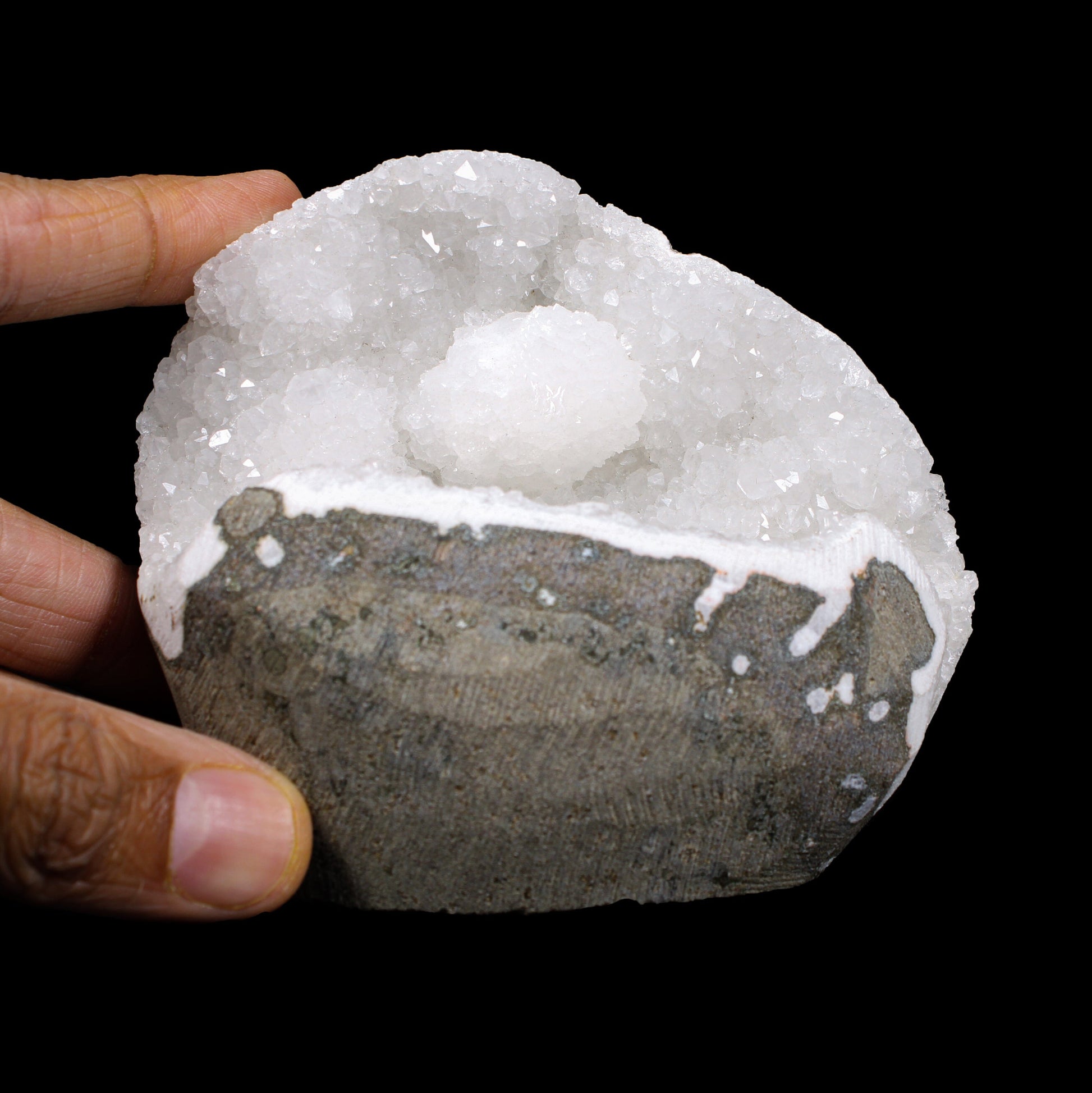 Rare Goosecreekite with MM Quartz - Self Standing Rare Indian Zeolite Crystal Specimen # B 7135 Goosecreekite Superb Minerals 