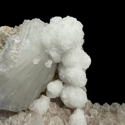 Rare Goosecreekite with White Heulandite on Amethyst Matrix – Natural Indian Zeolite Crystal Specimen from Nashik DKT71 Goosecreekite Superb Minerals 