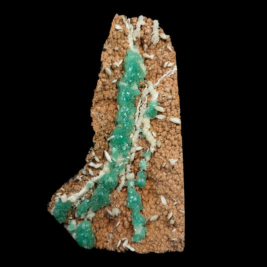 Rare Green Apophyllite with Chalcedony Natural Mineral Specimen #TC24-17 Apophyllite Superb Minerals 