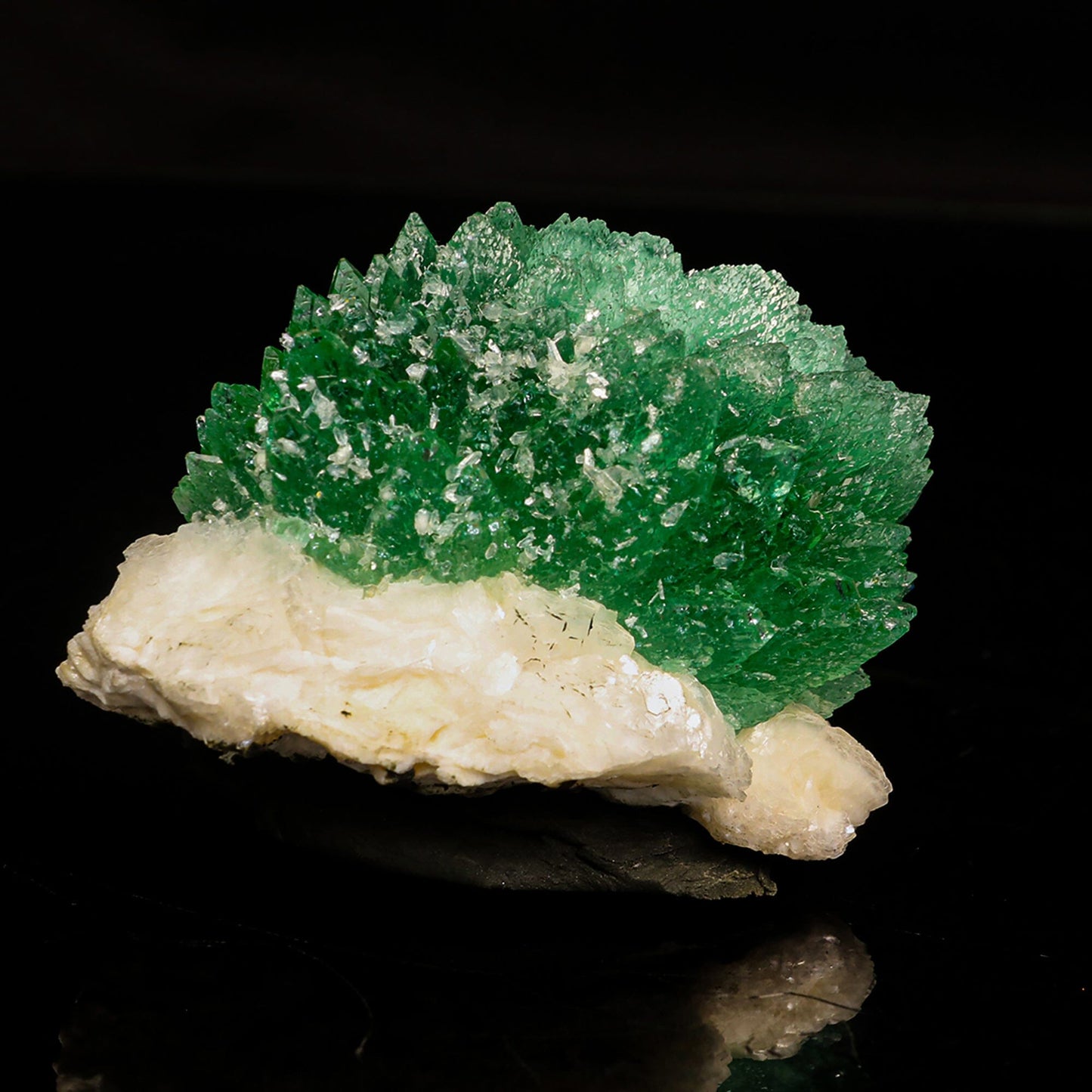 Rare Green Apophyllite with Heulandite Natural Mineral Specimen # B 6830 Apophyllite Superb Minerals 