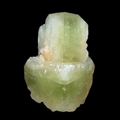 Rare Green Apophyllite with Stilbite from Nashik Maharashtra India | Natural Zeolite Mineral Specimen # DKT83 Apohyllite Superb Minerals 