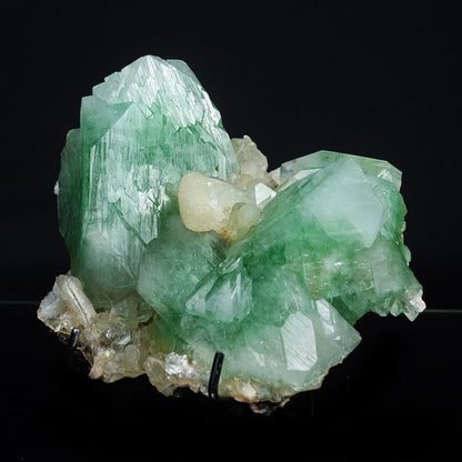 Rare Green Apophyllite with Stilbite Natural Mineral Specimen #TC24-22 Apophyllite Superb Minerals 