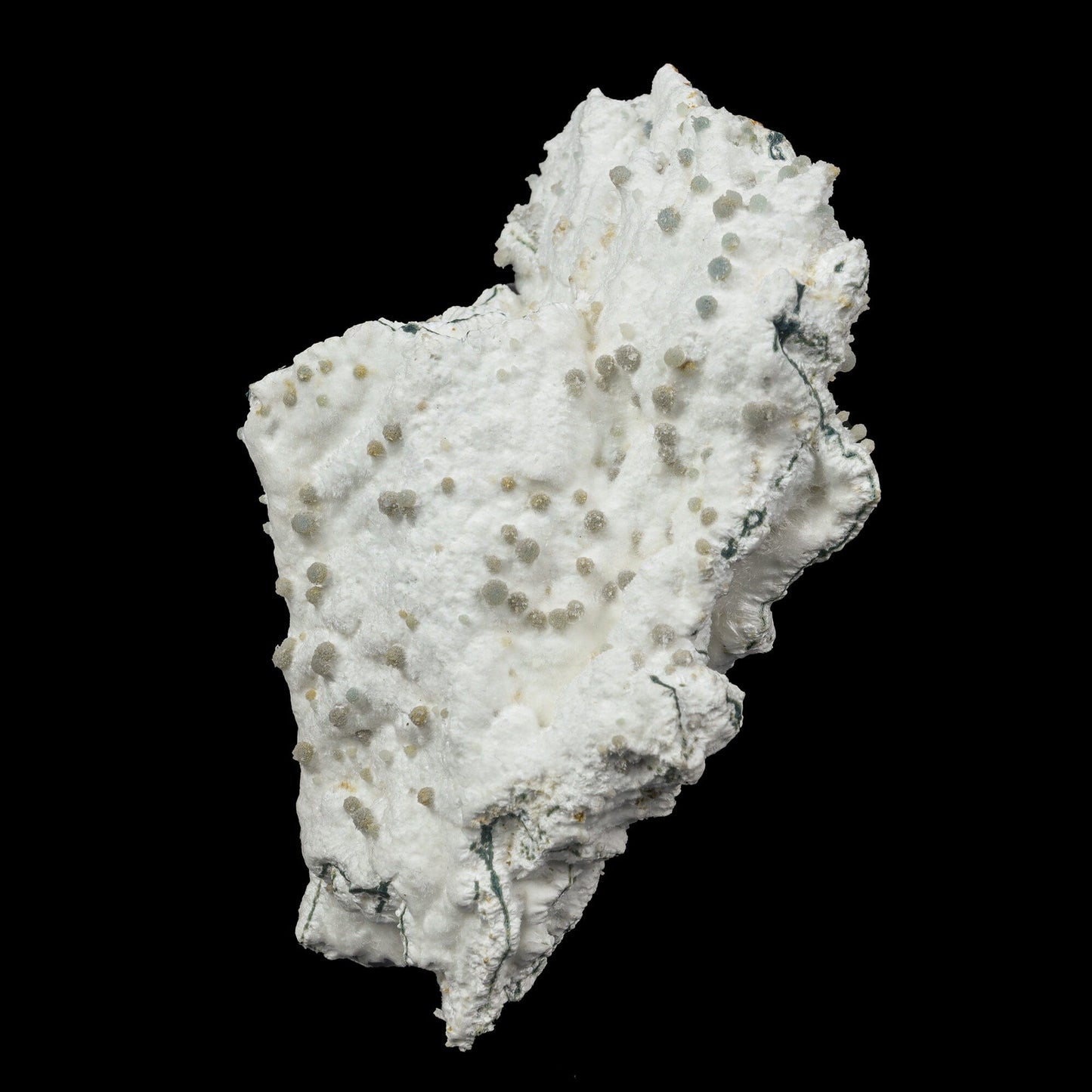 Rare Green Chalcedony on Okenite – Fibrous Indian Zeolite Mineral Specimen # B 7114 Okenite Superb Minerals 