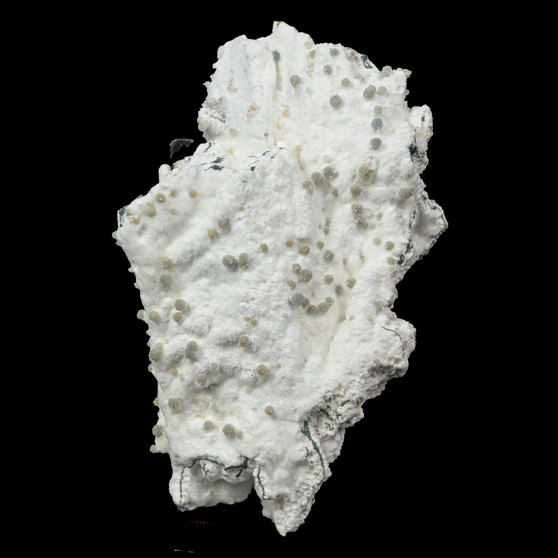 Rare Green Chalcedony on Okenite – Fibrous Indian Zeolite Mineral Specimen # B 7114 Okenite Superb Minerals 