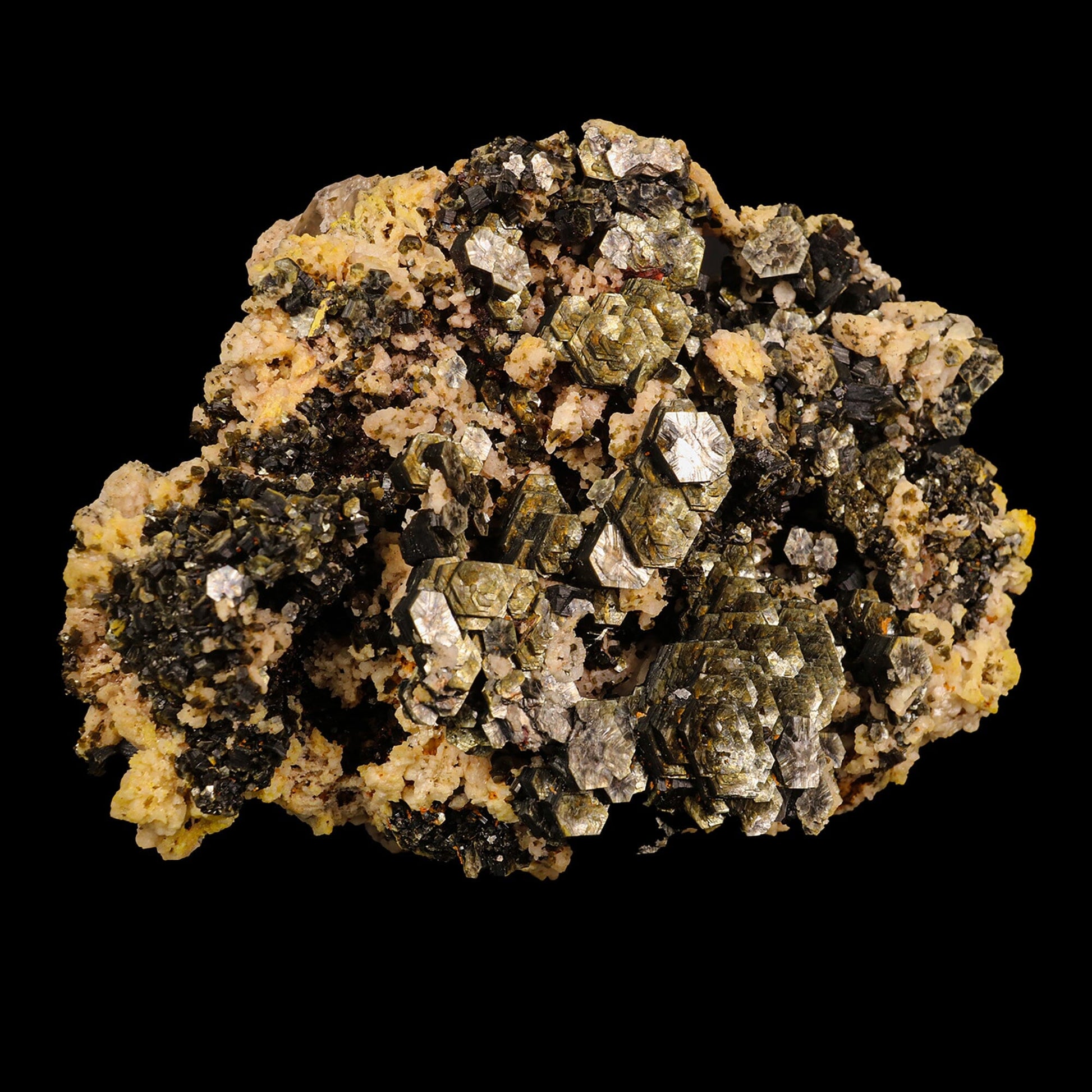 Rare Hexagon Mica with Feldspar Natural Mineral Specimen # B 6828 Mica Superb Minerals 