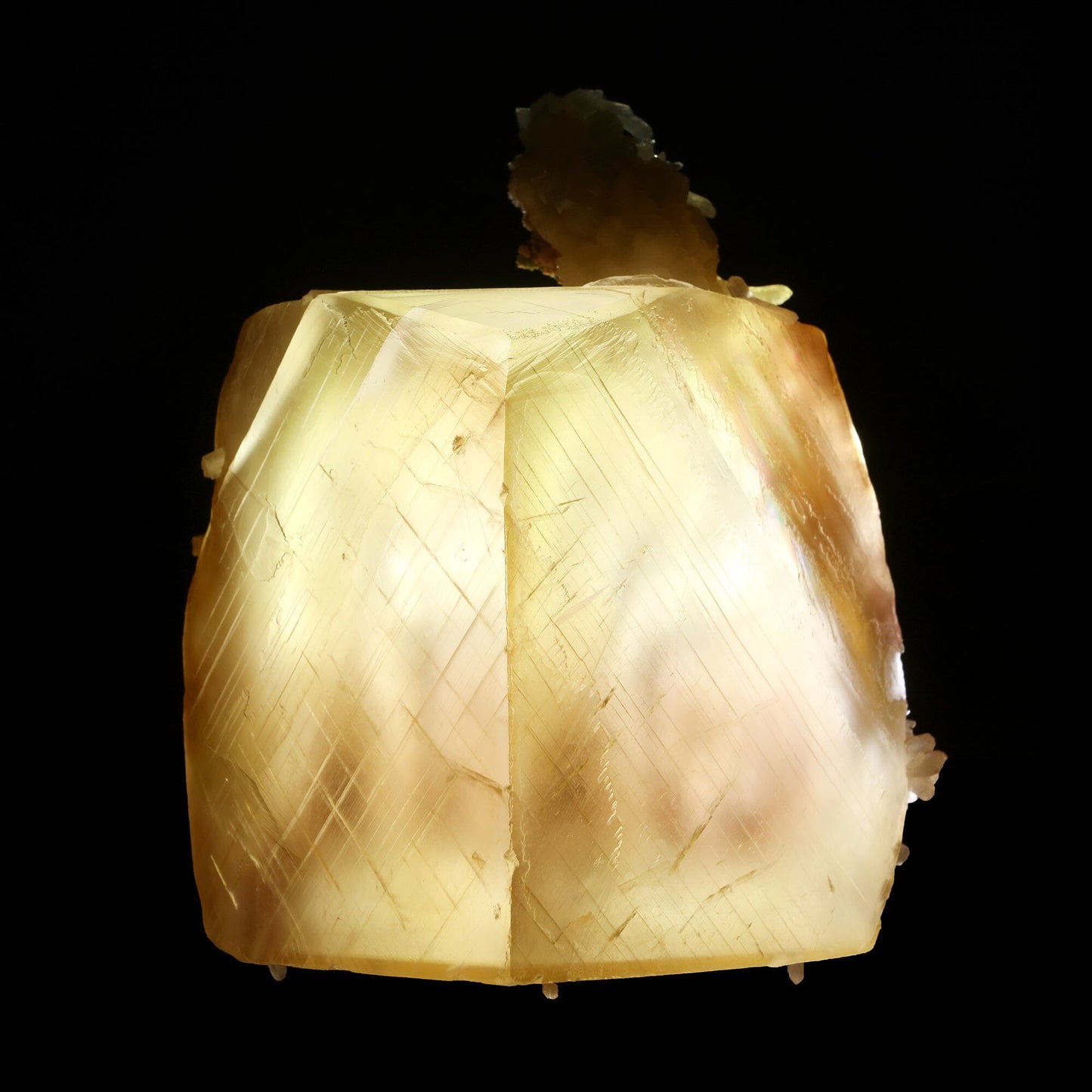 Rare Huge Honey Calcite with Stilbite – Collector Display Mineral Specimen from Jalgaon # B 7185 Calcite Superb Minerals 
