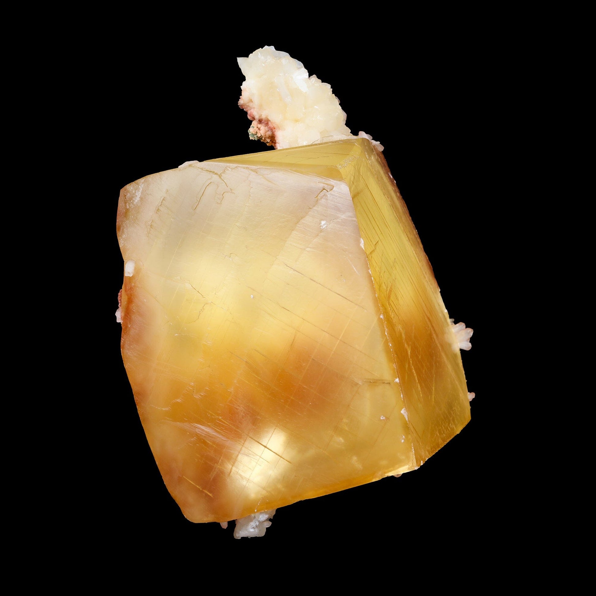 Rare Huge Honey Calcite with Stilbite – Collector Display Mineral Specimen from Jalgaon # B 7185 Calcite Superb Minerals 
