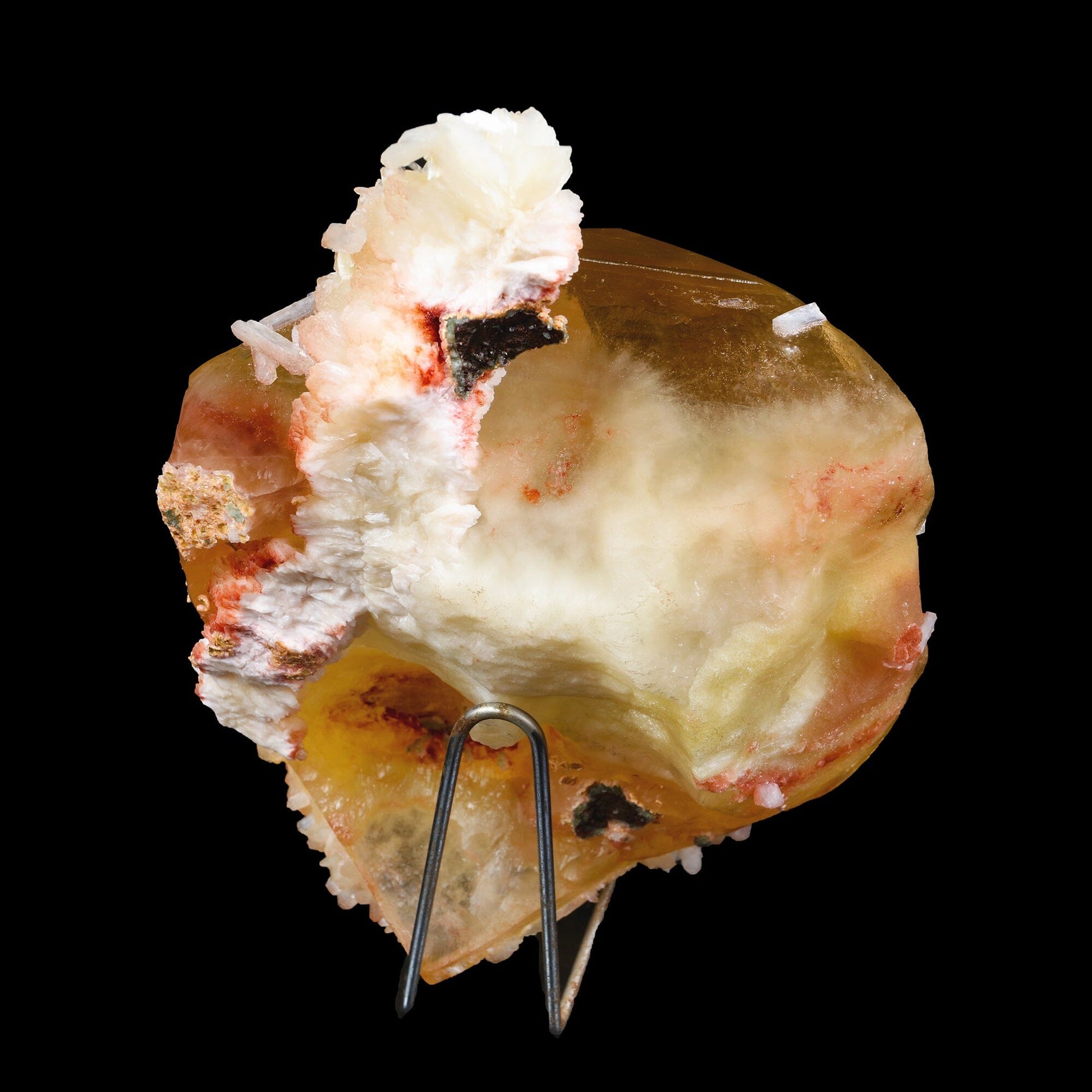 Rare Huge Honey Calcite with Stilbite – Collector Display Mineral Specimen from Jalgaon # B 7185 Calcite Superb Minerals 