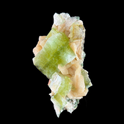 Rare Indian Green Apophyllite Stilbite Crystal Cluster – Natural Zeolite Mineral Specimen from Nashik, India # DKT7 Apohyllite Superb Minerals 