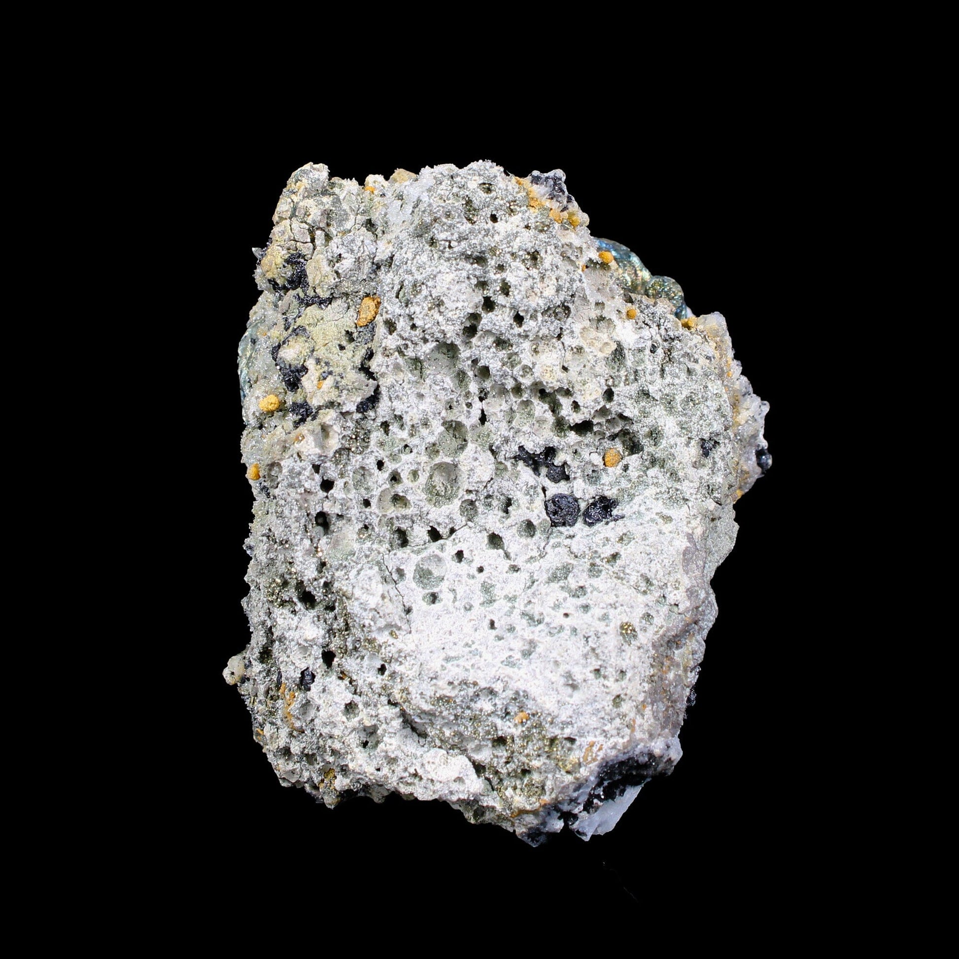 Rare Iridescent Pyrite with Calcite , Babingtonite – UV Reactive Collector Display Mineral Specimen from Mumbai # B 7163 Pyrite Superb Minerals 