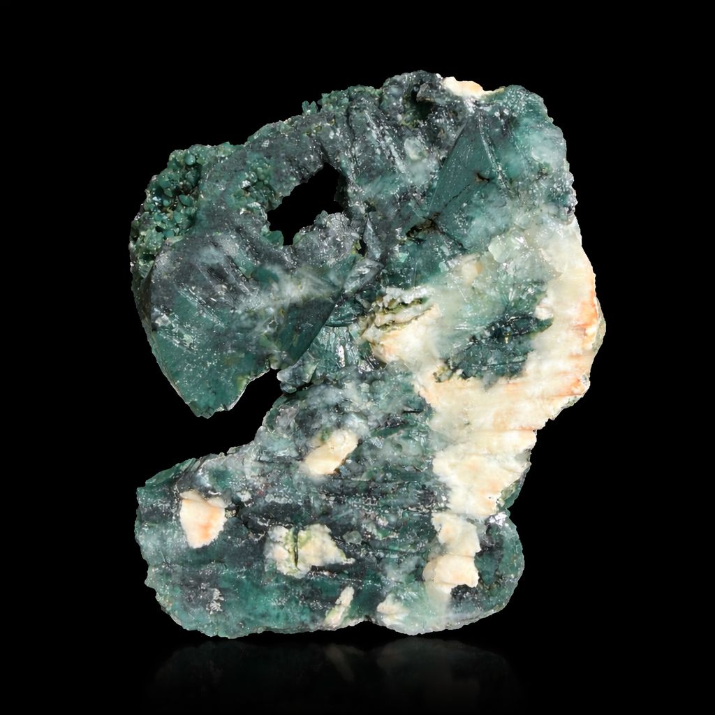 Rare Marshy Green Apophyllite Self-Standing Crystal | Jalgaon, India | 5” Natural Zeolite Mineral Specimen # DKT1 Marshy Apophyllite Superb Minerals 
