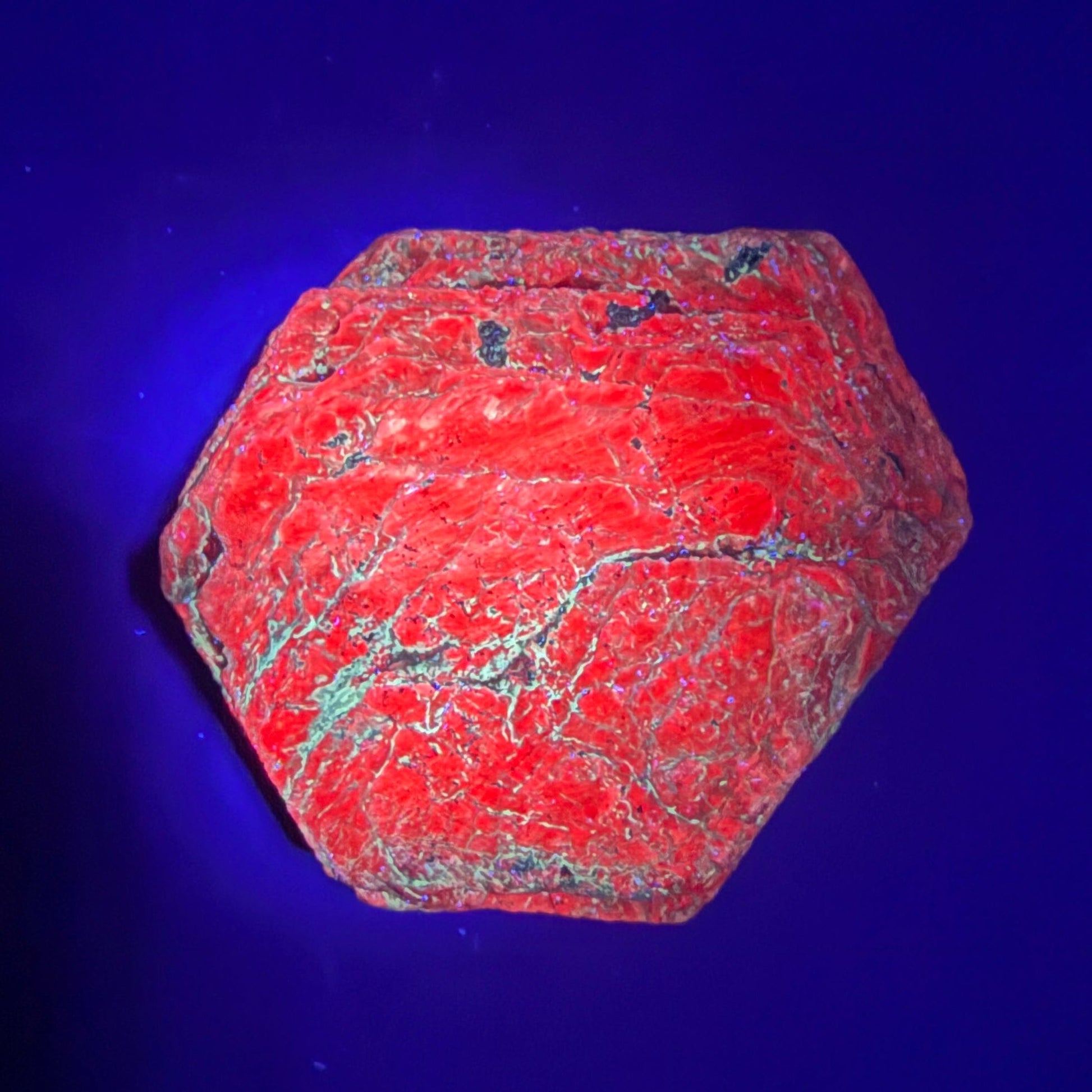 Rare Natural Ruby Corundum Crystal Rough Specimen from Mysore,Karnataka – UV Reactive Fluorescent Ruby Mineral Specimen DKT82 Ruby Superb Minerals 
