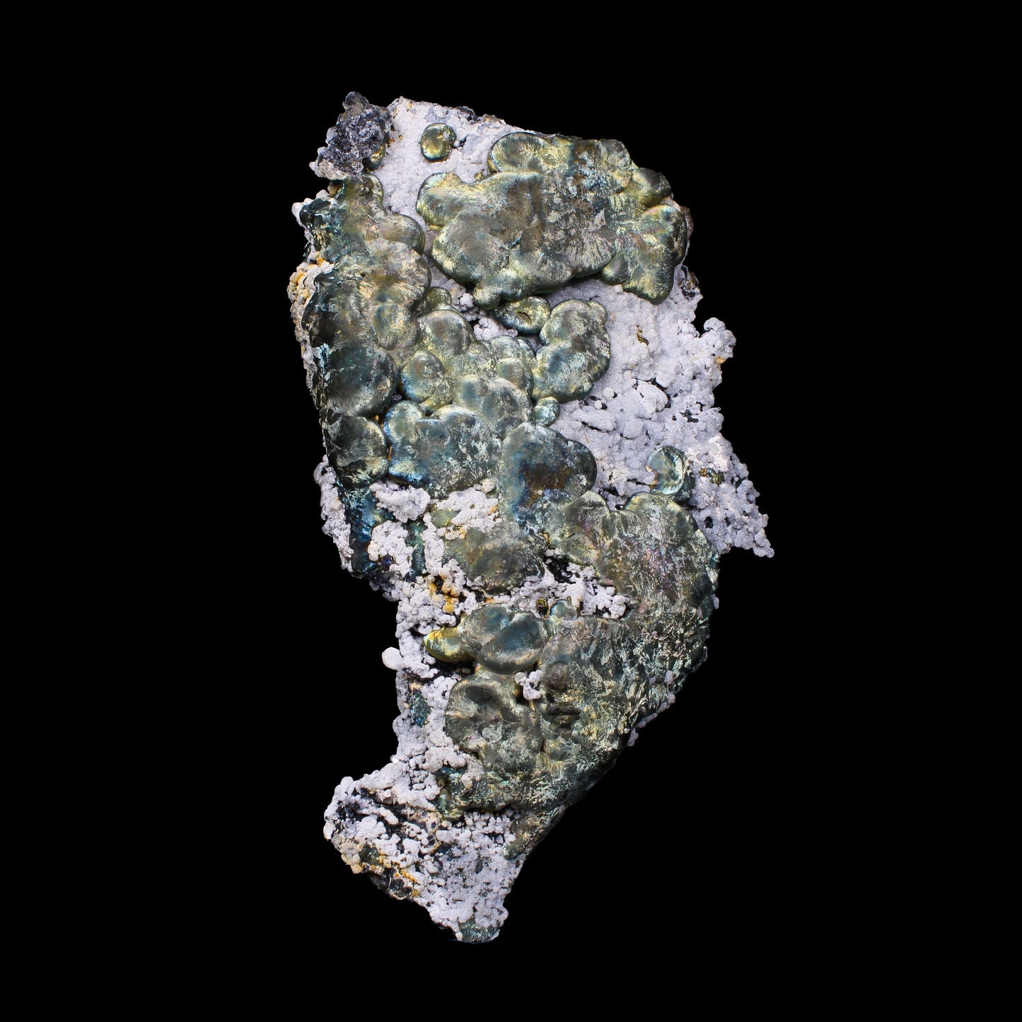 Rare New Find Iridescent Pyrite on Matrix with Babingtonite – Premium Natural Mineral Specimen from Mumbai # B 7153 Babingtonite Superb Minerals 