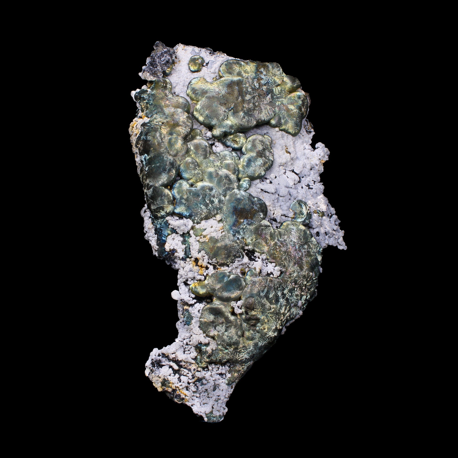 Rare New Find Iridescent Pyrite on Matrix with Babingtonite – Premium Natural Mineral Specimen from Mumbai # B 7153 Babingtonite Superb Minerals 