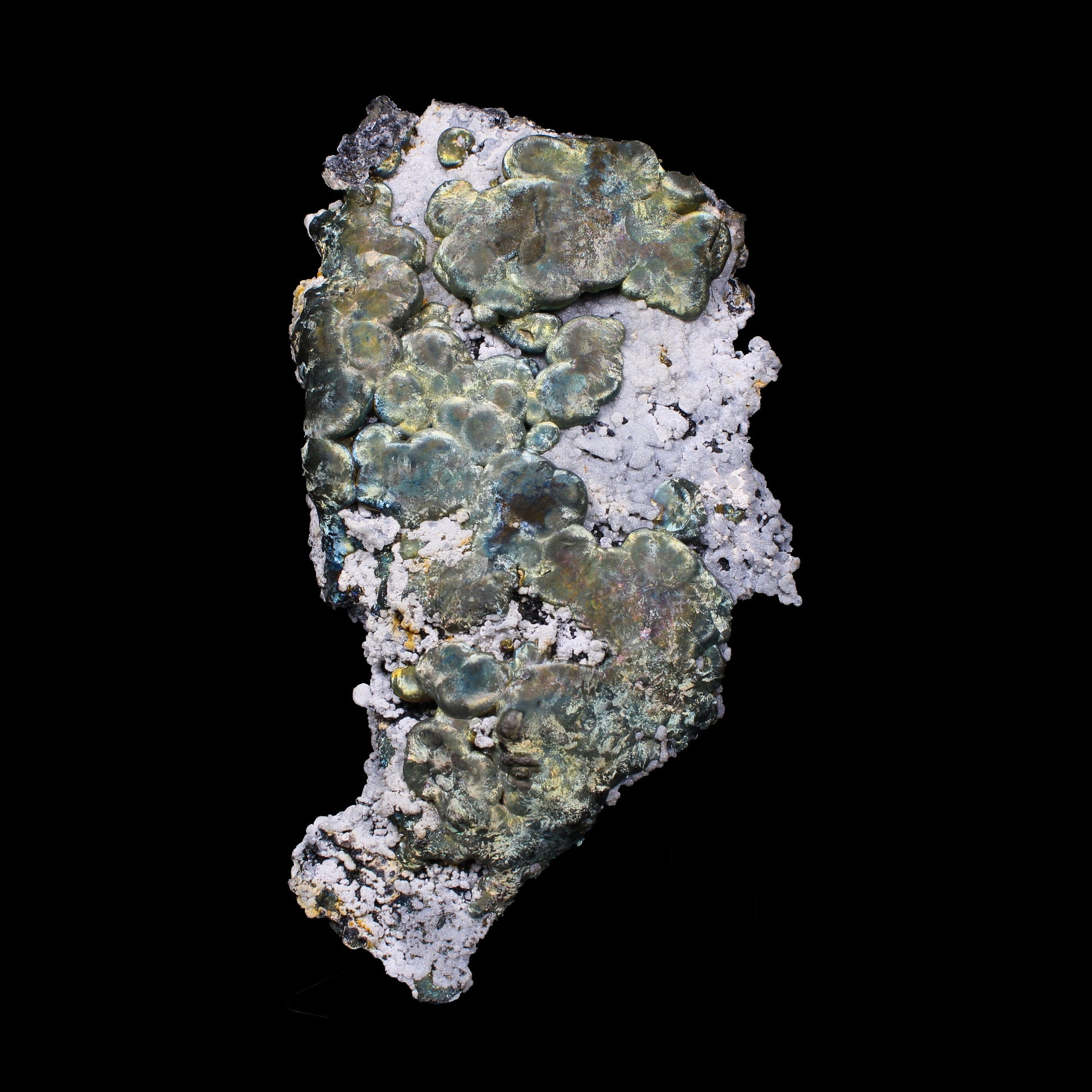 Rare New Find Iridescent Pyrite on Matrix with Babingtonite – Premium Natural Mineral Specimen from Mumbai # B 7153 Babingtonite Superb Minerals 