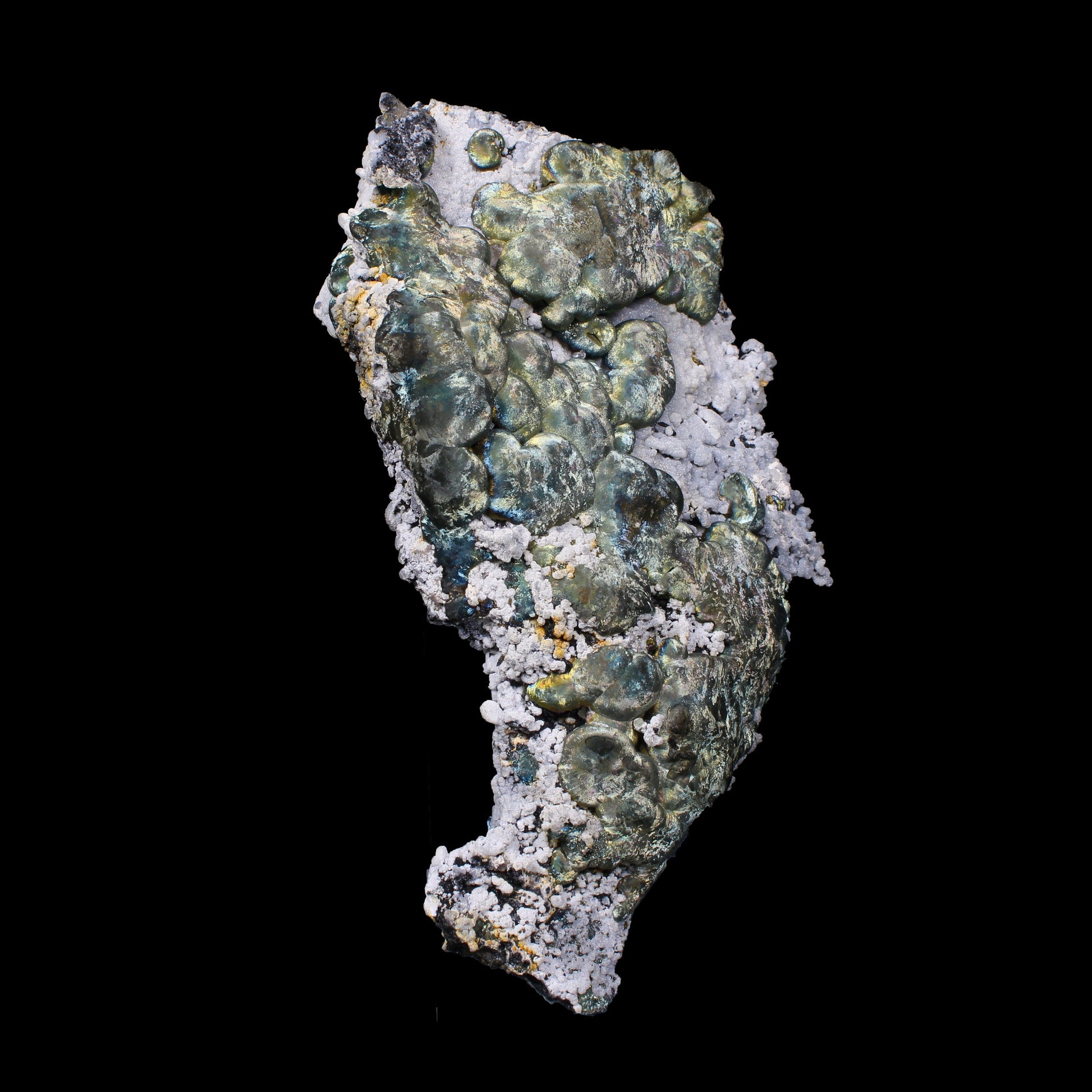 Rare New Find Iridescent Pyrite on Matrix with Babingtonite – Premium Natural Mineral Specimen from Mumbai # B 7153 Babingtonite Superb Minerals 
