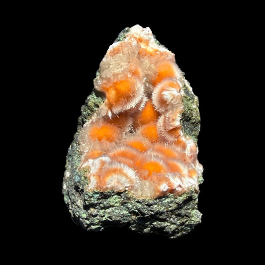 Rare Orange Thomsonite with Mesolite Natural Mineral Specimen from Madhya Pradesh, India DKT81 Thomsonite Superb Minerals 