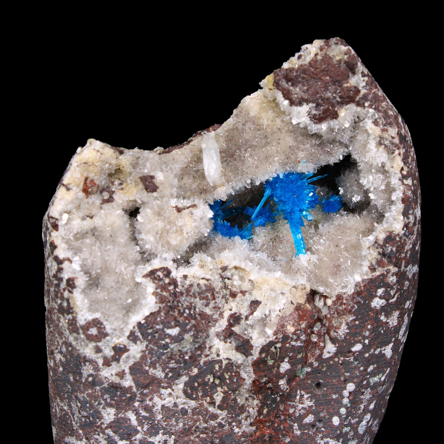 Rare Pentagonite with Heulandite on Matrix – Free Standing Indian Zeolite Crystal Specimen from Pune , India # G 7139 Pentagonite Superb Minerals 