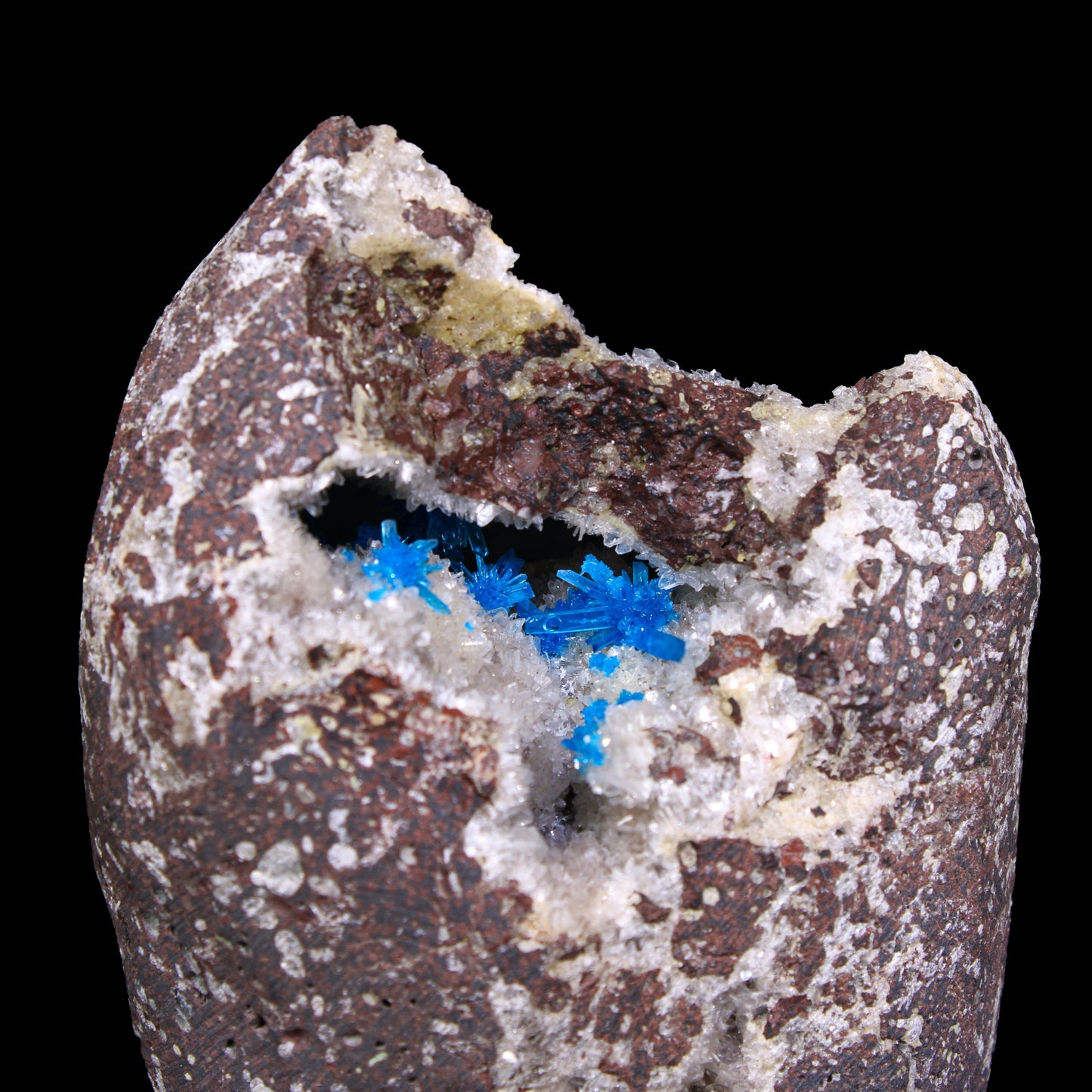 Rare Pentagonite with Heulandite on Matrix – Free Standing Indian Zeolite Crystal Specimen from Pune , India # G 7139 Pentagonite Superb Minerals 