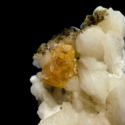 Rare Powellite Crystal on Stilbite – Natutal Zeolite Specimen from Nashik # DKT89 Powellite Superb Minerals 