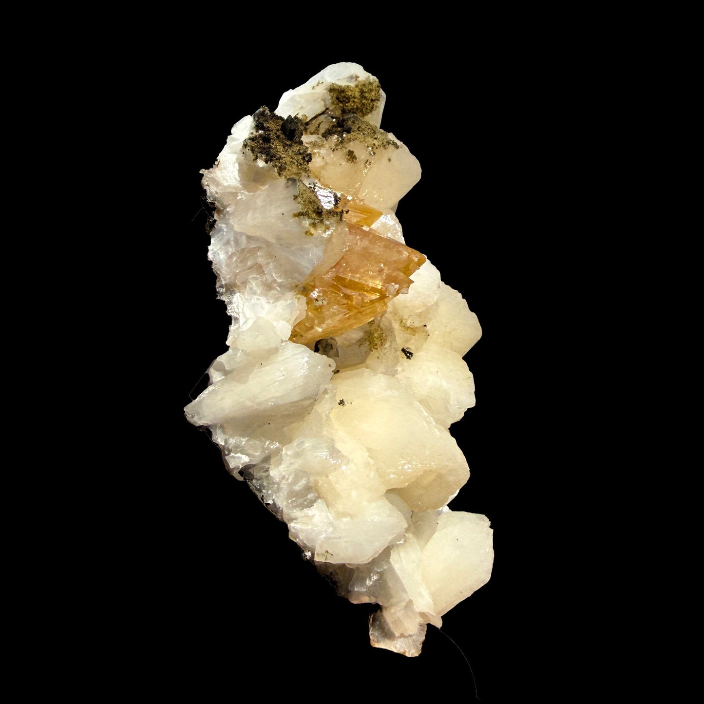Rare Powellite Crystal on Stilbite – Natutal Zeolite Specimen from Nashik # DKT89 Powellite Superb Minerals 