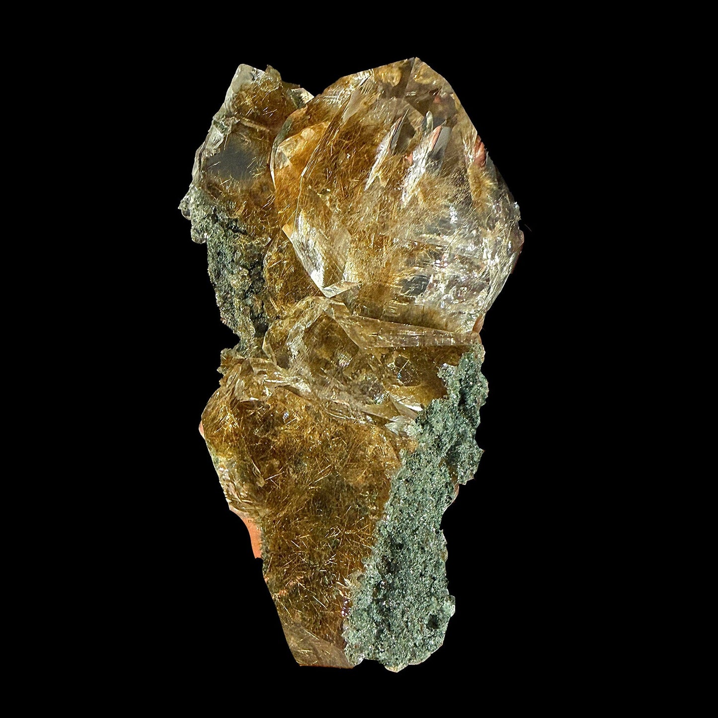 Rare Quartz with Rutile from Himalaya – Fine Mineral Specimen | Natural Rutile Quartz Crystal Cluster | Collector Grade Display Piece | Global Collector Mineral # DKT19 QUARTZ Superb Minerals 