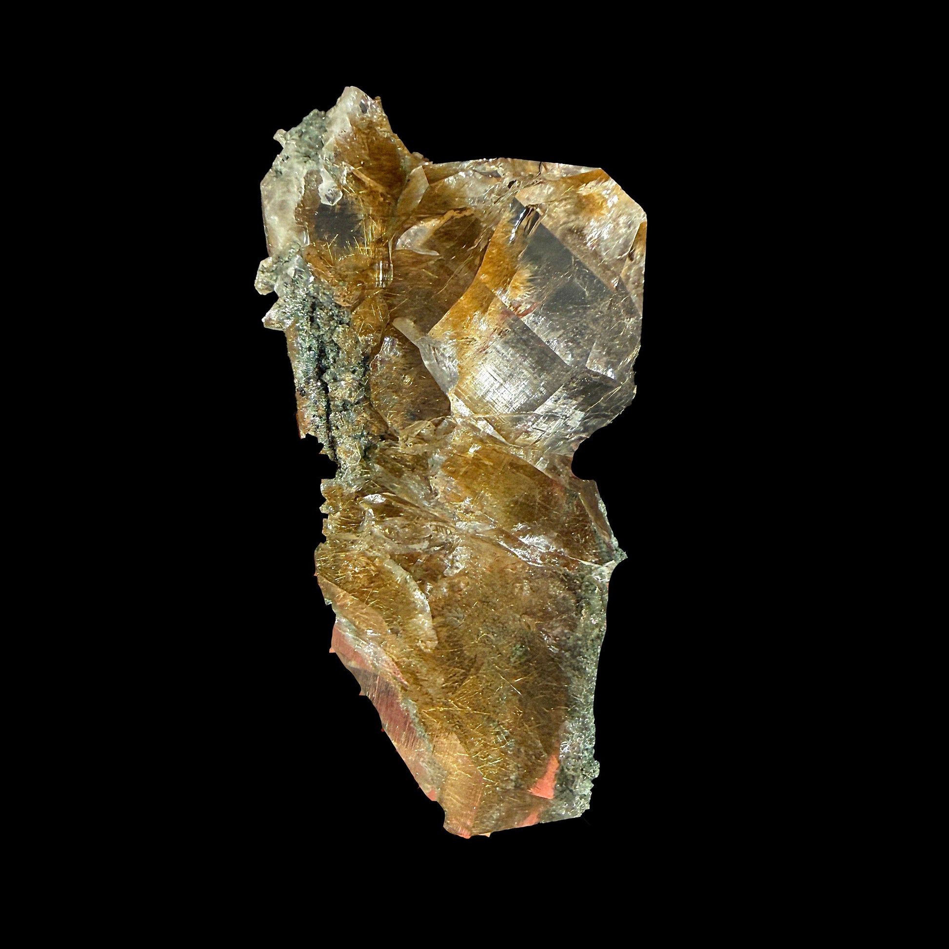 Rare Quartz with Rutile from Himalaya – Fine Mineral Specimen | Natural Rutile Quartz Crystal Cluster | Collector Grade Display Piece | Global Collector Mineral # DKT19 QUARTZ Superb Minerals 