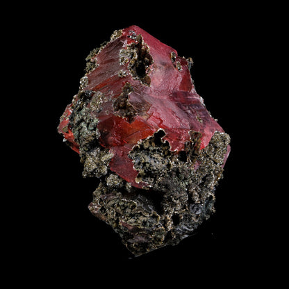 Rare Raspberry Calcite Fine Collector’s Cabinet Specimen from Madhya Pradesh, India # B 7387 Calcite Superb Minerals 