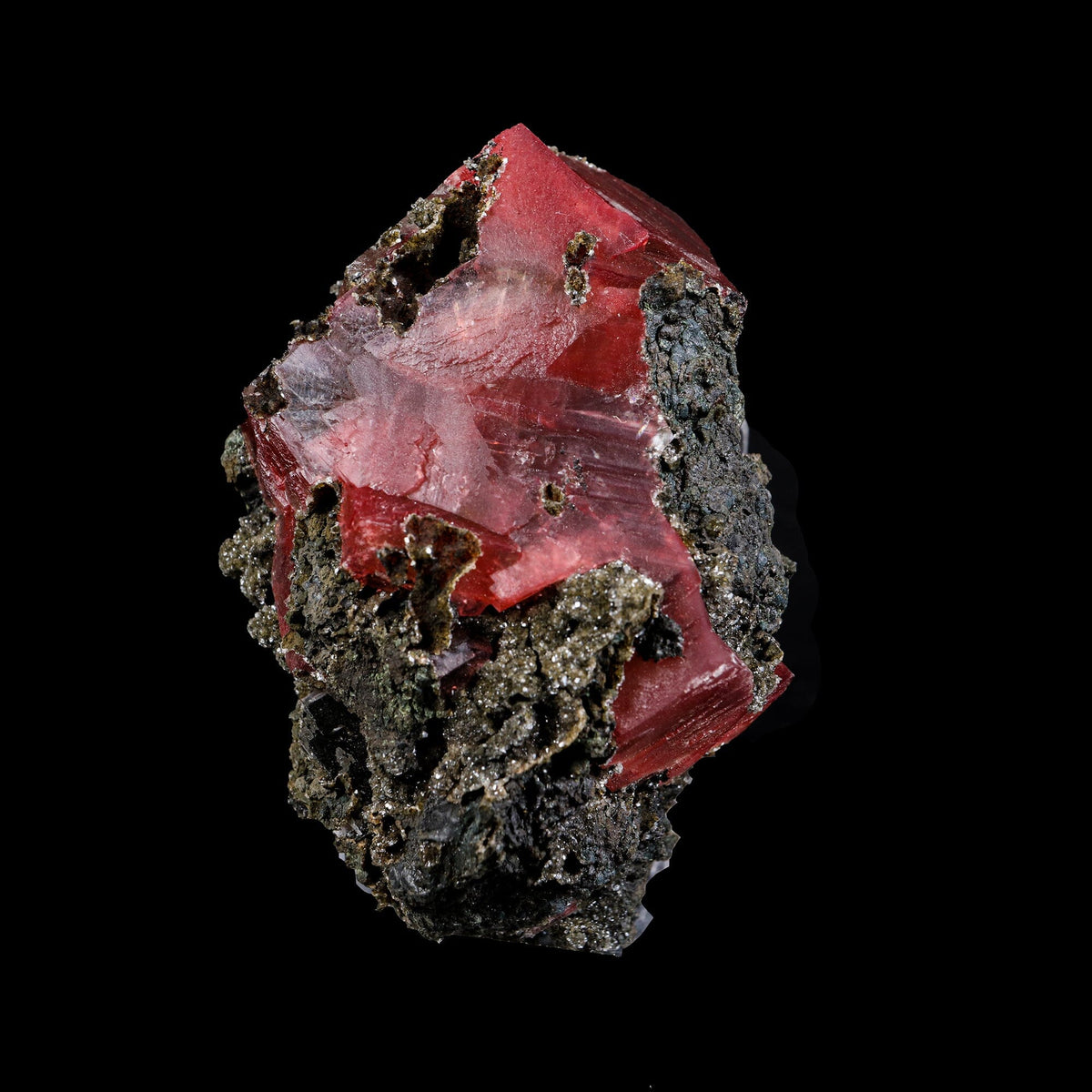 Rare Raspberry Calcite Fine Collector’s Cabinet Specimen from Madhya Pradesh, India # B 7387 Calcite Superb Minerals 