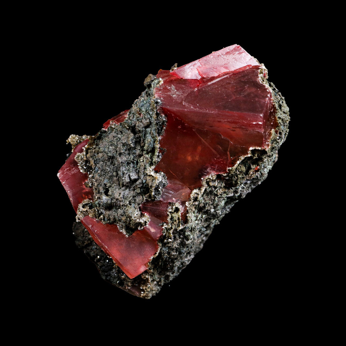 Rare Raspberry Calcite Fine Collector’s Cabinet Specimen from Madhya Pradesh, India # B 7387 Calcite Superb Minerals 