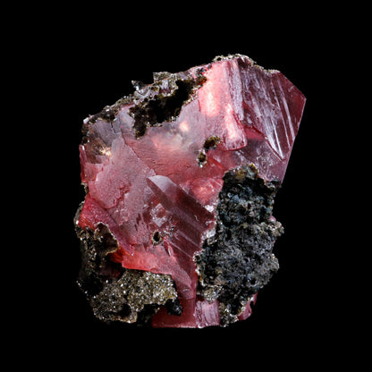 Rare Raspberry Calcite Fine Collector’s Cabinet Specimen from Madhya Pradesh, India # B 7387 Calcite Superb Minerals 