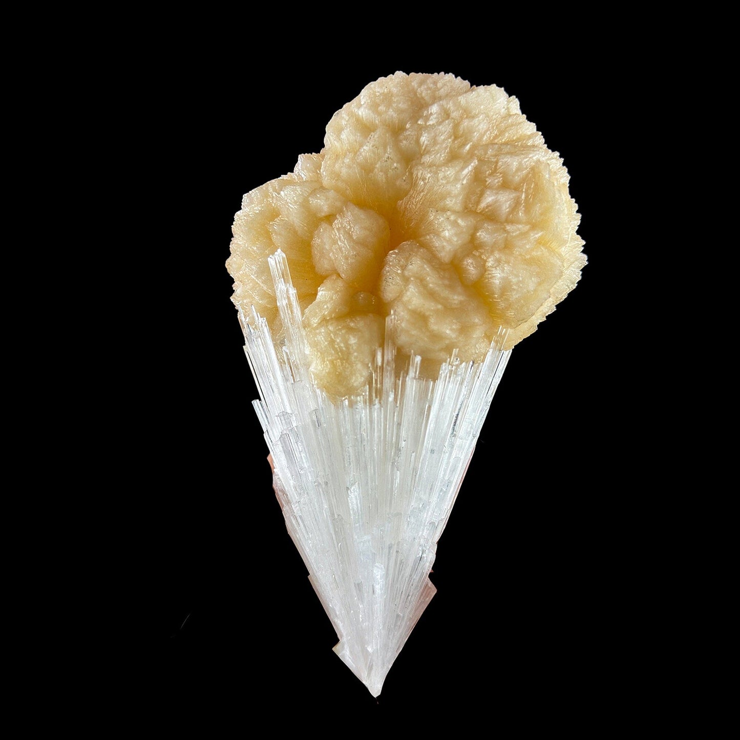 Rare Scolecite with Stilbite bow tie Specimen from Nashik, India # DKT8 Scoleccite Superb Minerals 