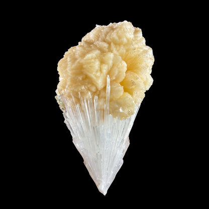 Rare Scolecite with Stilbite bow tie Specimen from Nashik, India # DKT8 Scoleccite Superb Minerals 