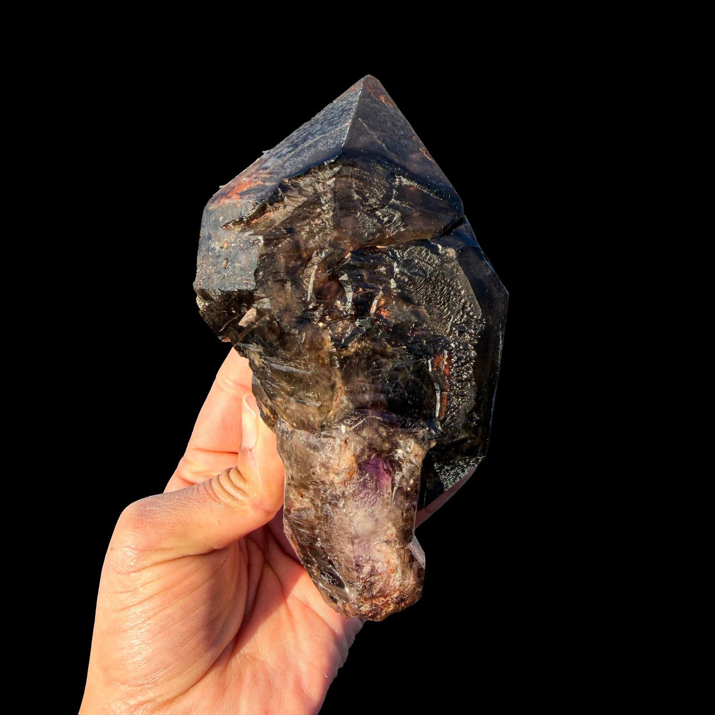 Rare Smoky Quartz Scepter Formation Natural Crystal Specimen from Karur, India – Large Raw Smoky Quartz Collector Mineral # DKT13 QUARTZ Superb Minerals 