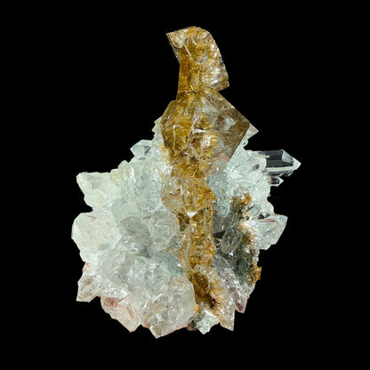 Rare Stacked Octahedral Quartz with Rutile from Himalaya – Fine Mineral Specimen | Natural Rutile Quartz Crystal Cluster | Collector Grade Display Piece | Global Collector Mineral # DKT18 QUARTZ Superb Minerals 
