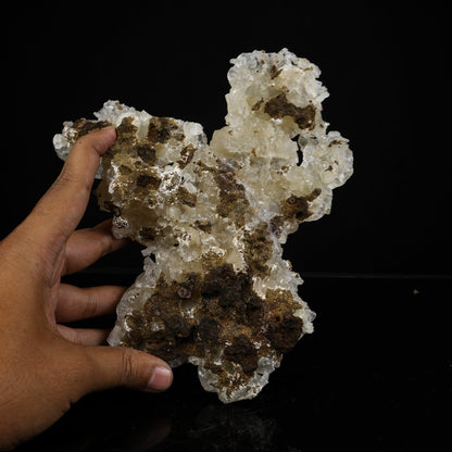 Rare Yellow Stellerite Floater Crystal Specimen – Unique 180-Degree Spherical Rosette Cluster # B 7246 Stellerite Superb Minerals 