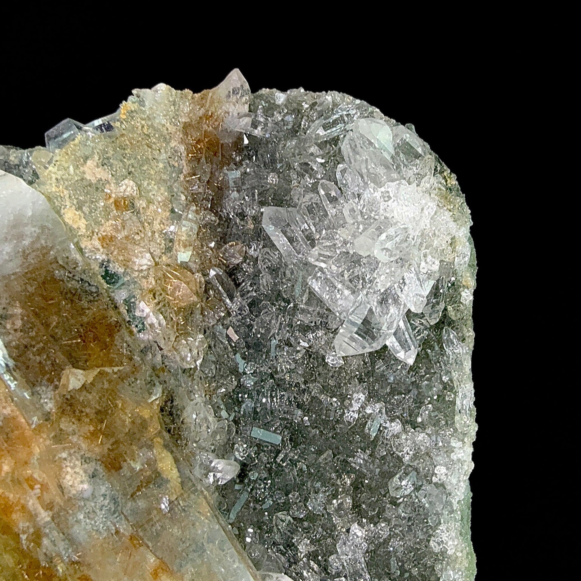 Rutile in Clear Quartz on Chlorite | SELF STANDING | High Quality Mineral | Indian Mineral | Superb Minerals | Collectors Piece Rutile Superb Minerals 