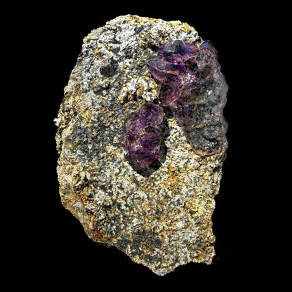 Sceptre Amethyst Cluster on Matrix – Natural Purple Crystal Specimen from Karur, India DKT113 Amethyst Superb Minerals 