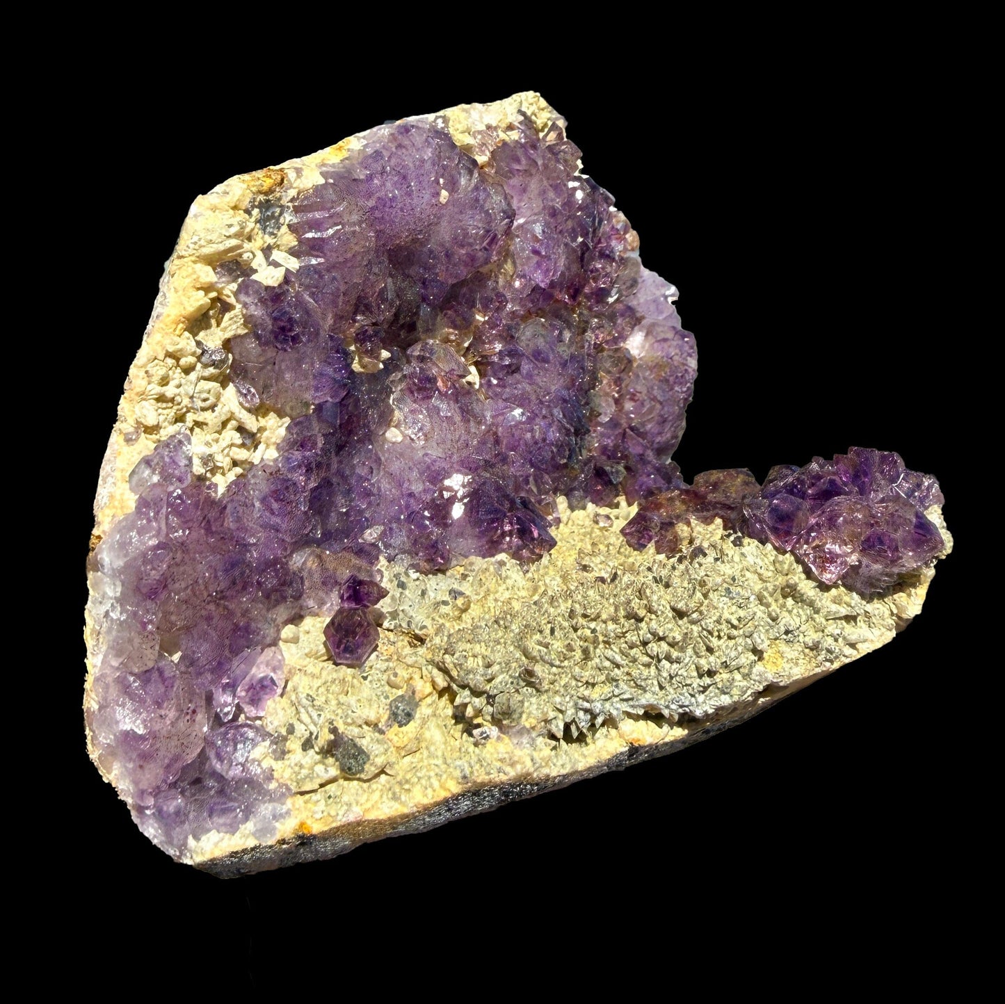 Sceptre Amethyst Cluster on Matrix – Natural Purple Crystal Specimen from Karur, India DKT74 Amethyst Superb Minerals 