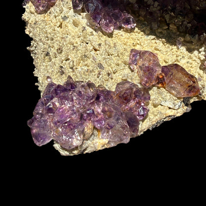 Sceptre Amethyst Cluster on Matrix – Natural Purple Crystal Specimen from Karur, India DKT74 Amethyst Superb Minerals 