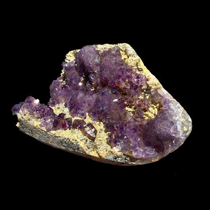 Sceptre Amethyst Cluster on Matrix – Natural Purple Crystal Specimen from Karur, India DKT74 Amethyst Superb Minerals 