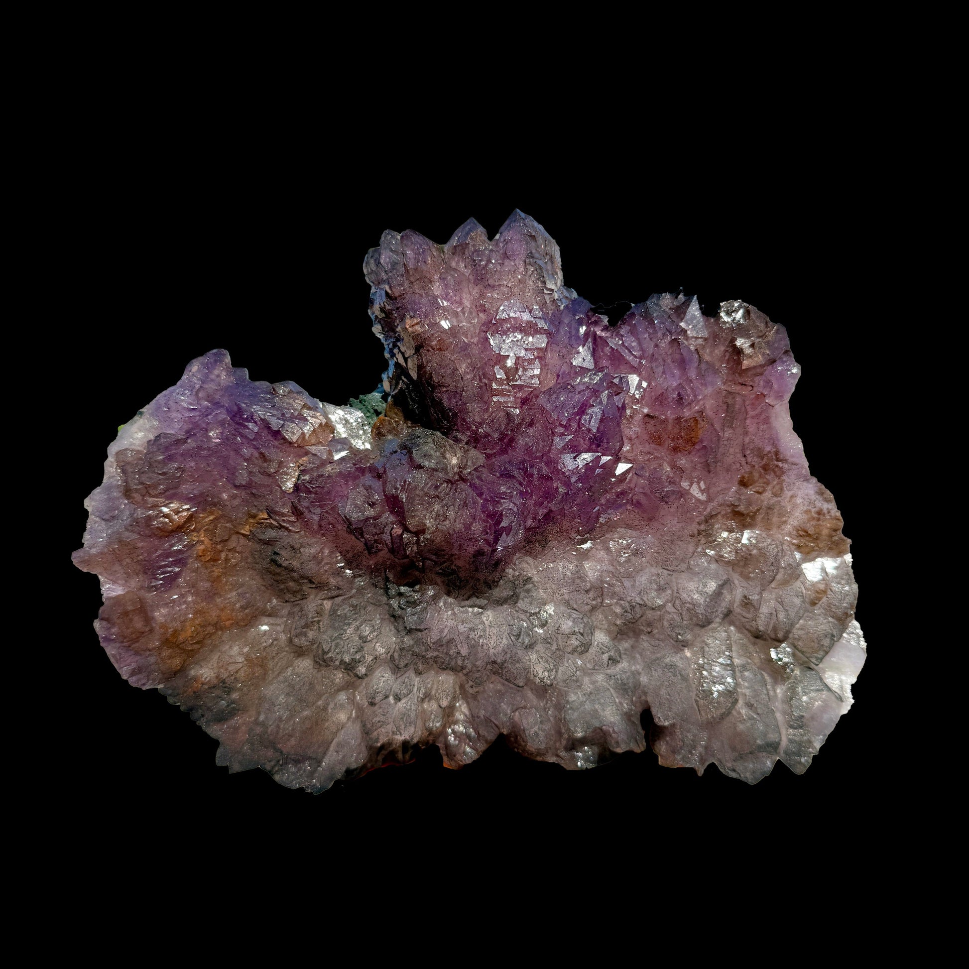 Sceptre Amethyst Cluster on Matrix – Natural Purple Crystal Specimen from Karur, India DKT76 Amethyst Superb Minerals 
