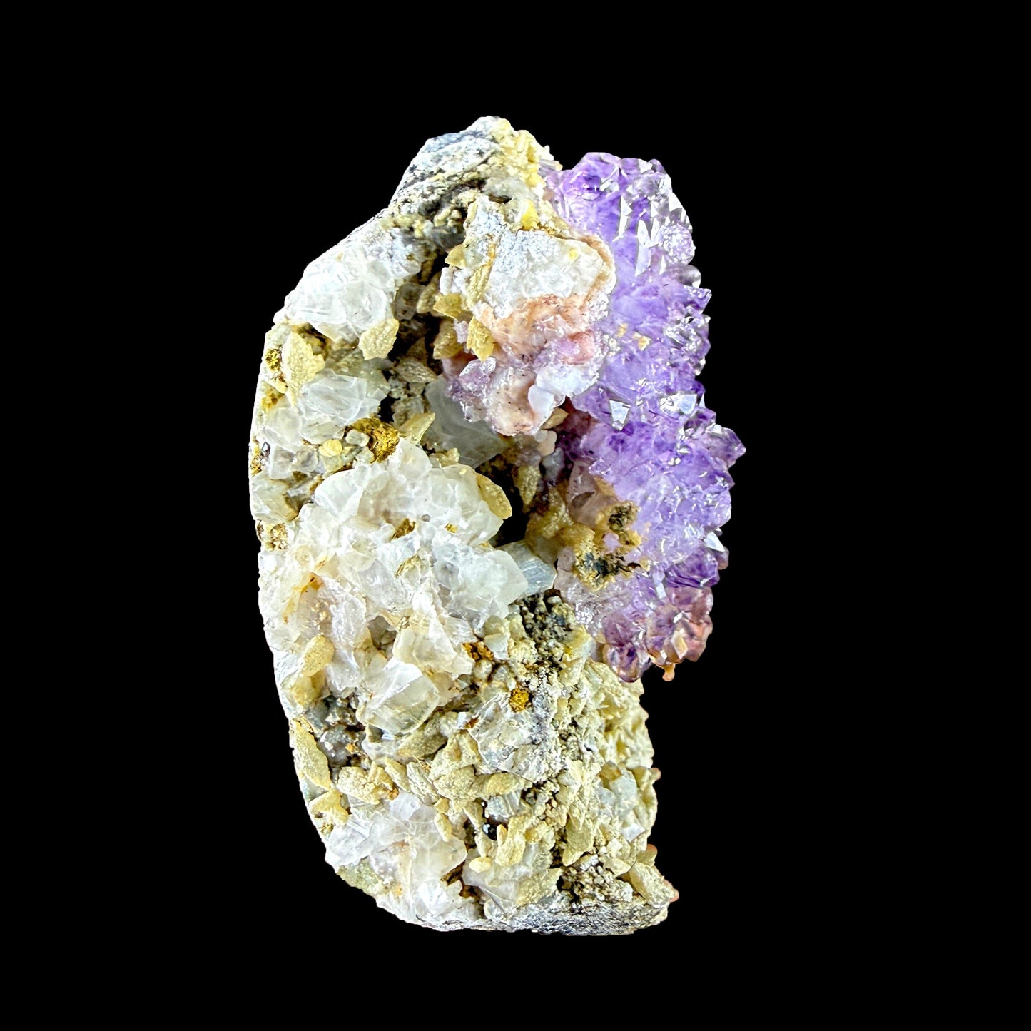 Sceptre Amethyst Cluster on Matrix – Natural Purple Crystal Specimen from Karur, India DKT86 Amethyst Superb Minerals 