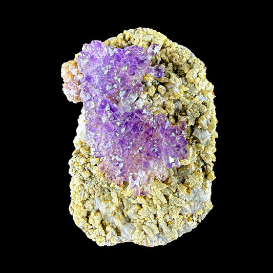 Sceptre Amethyst Cluster on Matrix – Natural Purple Crystal Specimen from Karur, India DKT86 Amethyst Superb Minerals 
