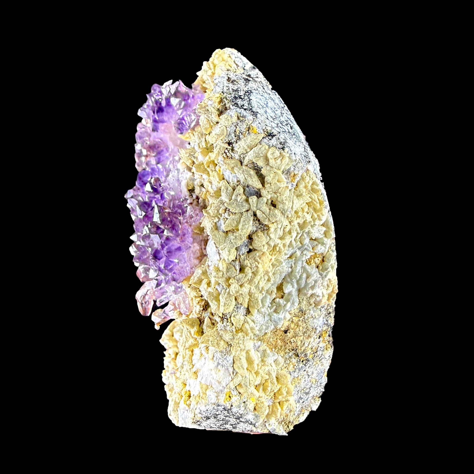 Sceptre Amethyst Cluster on Matrix – Natural Purple Crystal Specimen from Karur, India DKT86 Amethyst Superb Minerals 