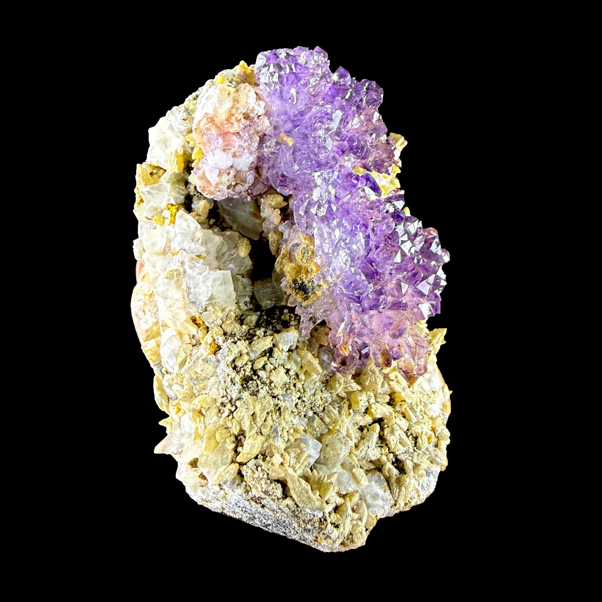Sceptre Amethyst Cluster on Matrix – Natural Purple Crystal Specimen from Karur, India DKT86 Amethyst Superb Minerals 