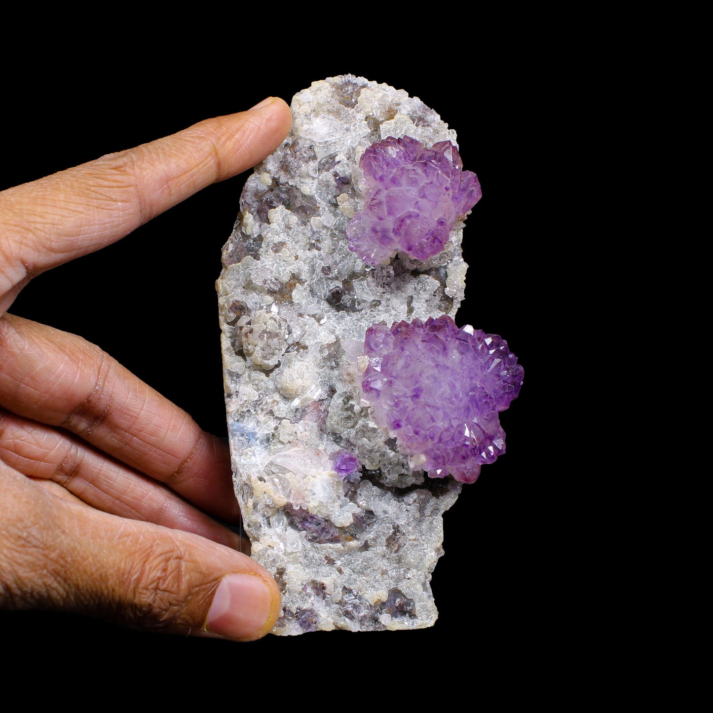 Sceptre Amethyst Flower - Free Standing Natural Mineral Specimen from Karur , India | # B 7136 Amethyst Superb Minerals 