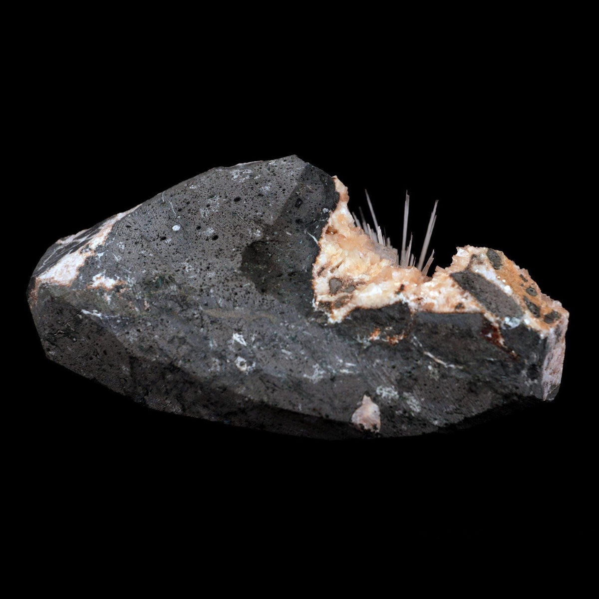 Scolecite Accular Sprays Inside Heulandite Geode Natural Mineral Speci…  https://www.superbminerals.us/products/scolecite-accular-sprays-inside-heulandite-geode-natural-mineral-specimen-b-4902  Features: A beautiful display specimen from the Jalgaon