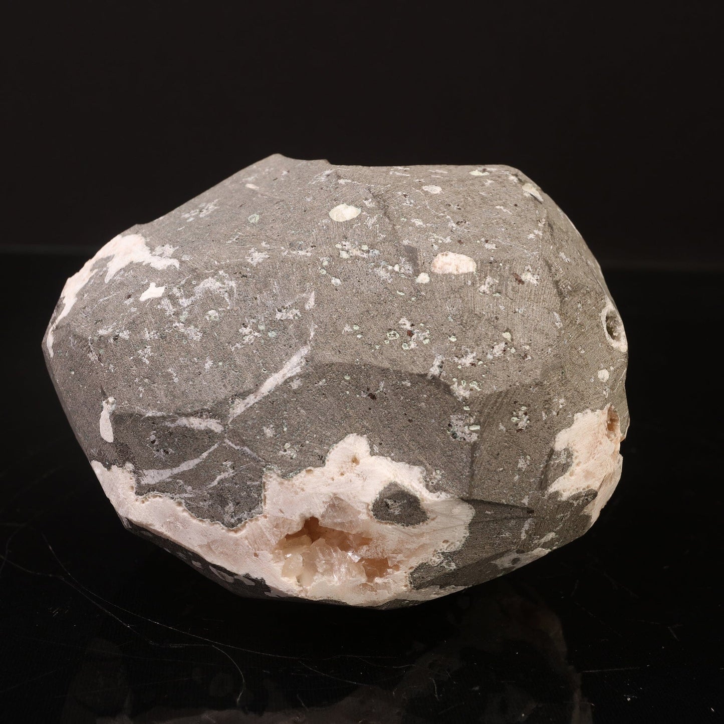 Scolecite Heulandite Geode Natural Mineral Specimen # B 6748 Scoleccite Superb Minerals 